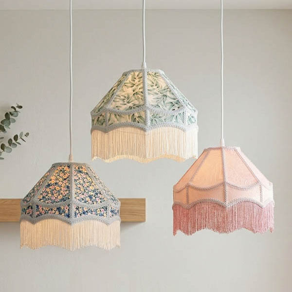 5786-P057 Cotton Fabric Pendant Lamp