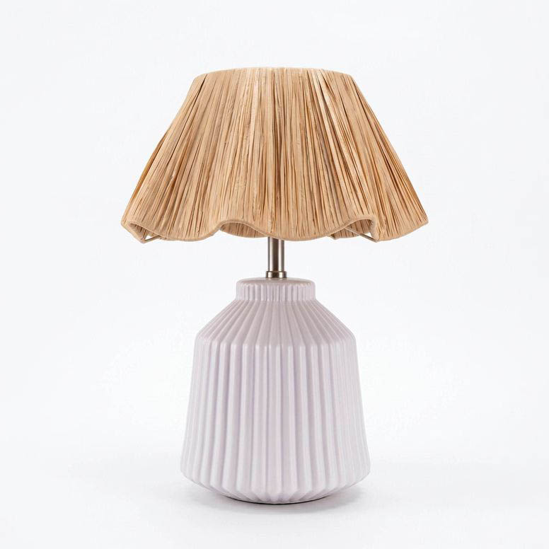 5786-T156 Paper Raffia Table Lamp