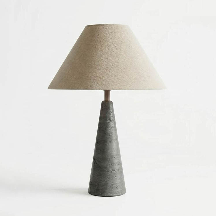 5786-T166 Linen Concrete Table Lamp